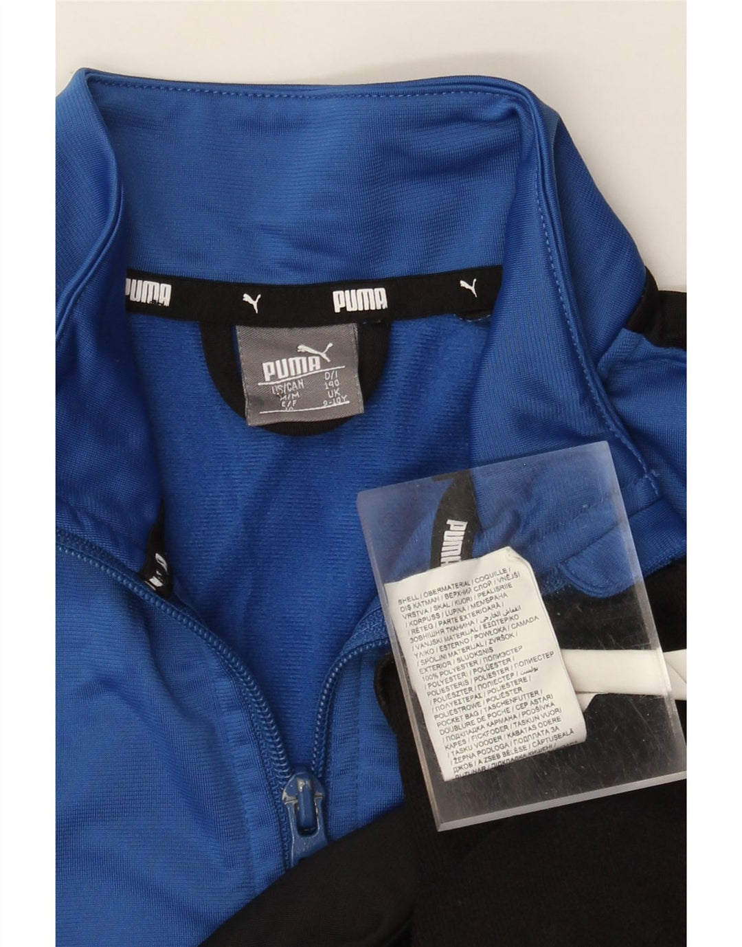 Puma Veste de Survêtement Graphique Garçon 9-10 Ans Bleu Colorblock