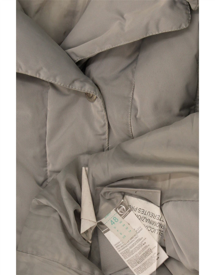 Sergio Tacchini Manteau rembourré à capuche pour femme IT 48 XL Gris Polyester