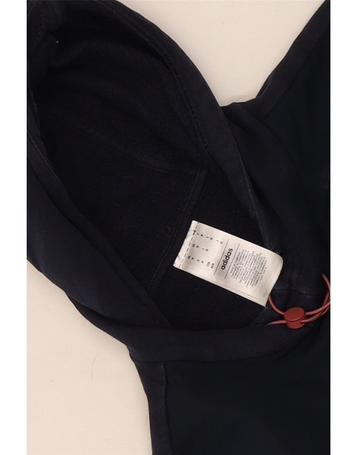 Adidas Pull à capuche pour homme en coton bleu marine moyen