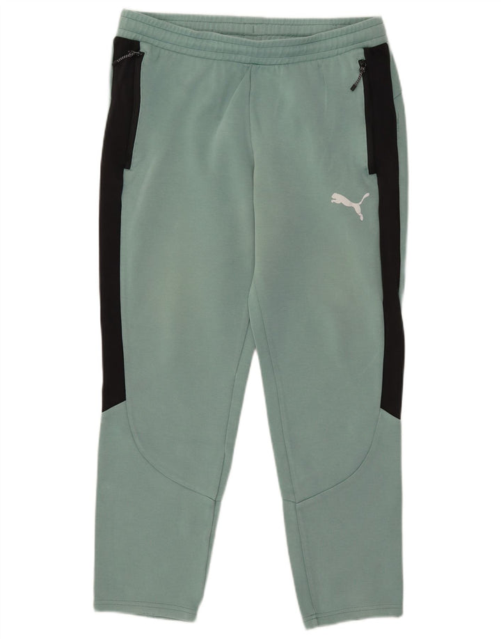 Puma Pantalon de Survêtement Homme Large Vert Colourblock