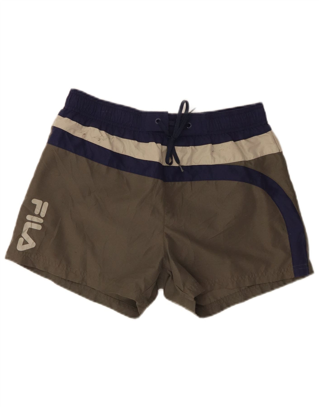 Fila Short de Bain Graphique Homme Petit Gris Polyester Colorblock