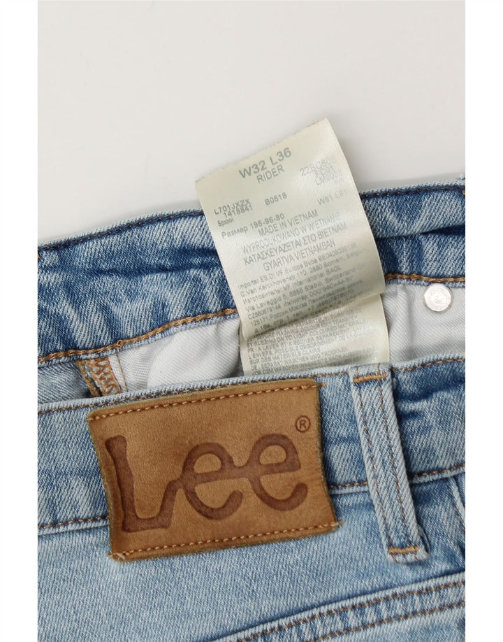 LEE Jean Slim Rider Homme W32 L36 Bleu Coton