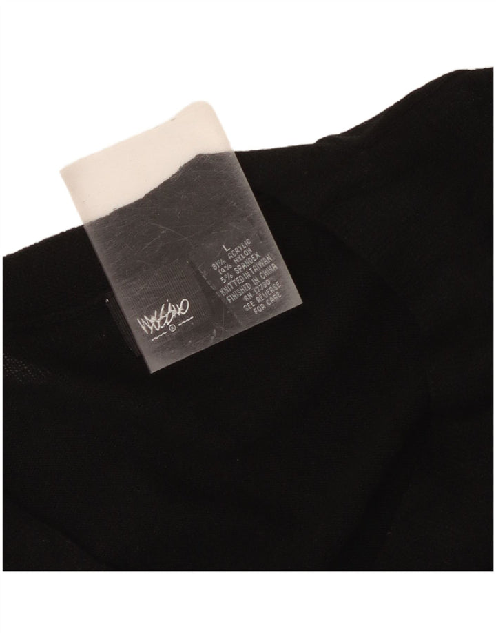 Mossimo Haut Femme Manches Longues UK 44 Grand Acrylique Noir