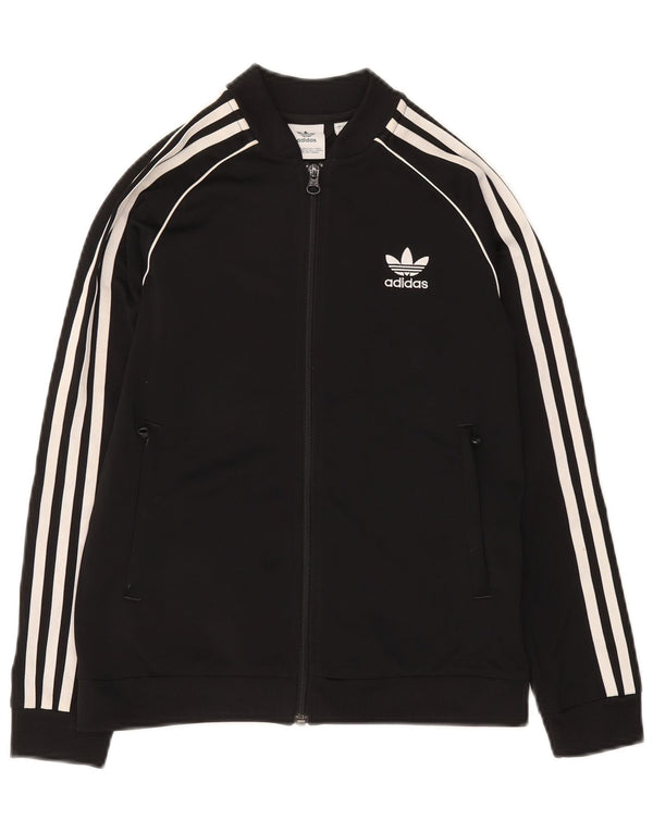 Veste de survêtement Adidas Fille 11-12 ans Noir Polyester
