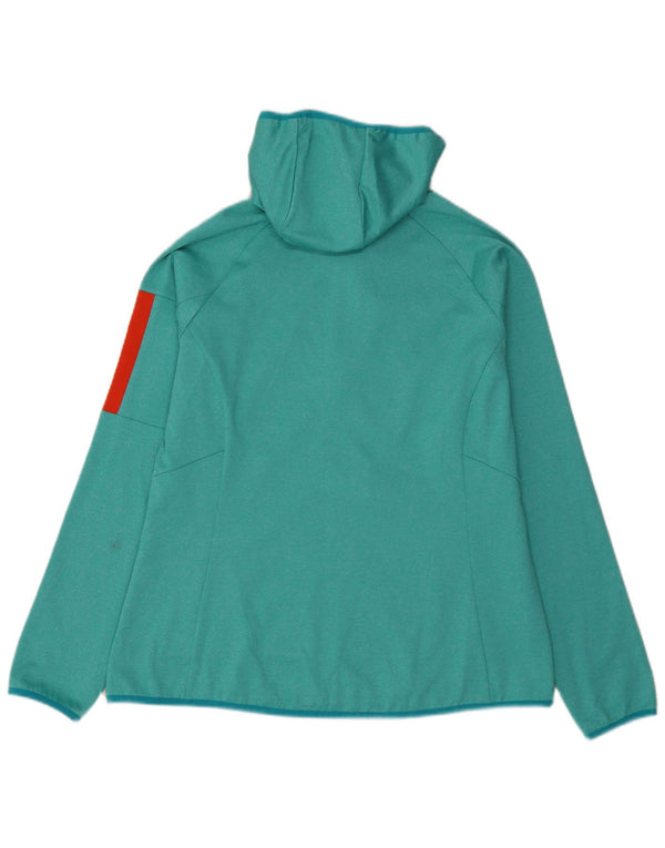 Jack Wolfskin Veste de survêtement pour femme UK 14 Large Vert Colourblock