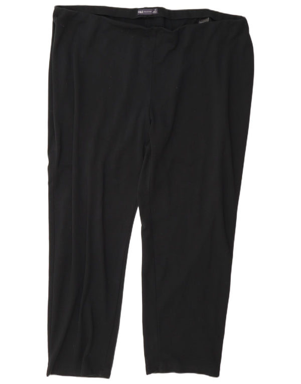 Marks & Spencer Leggings Femme UK 24 4XL W44 L28 Noir Viscose