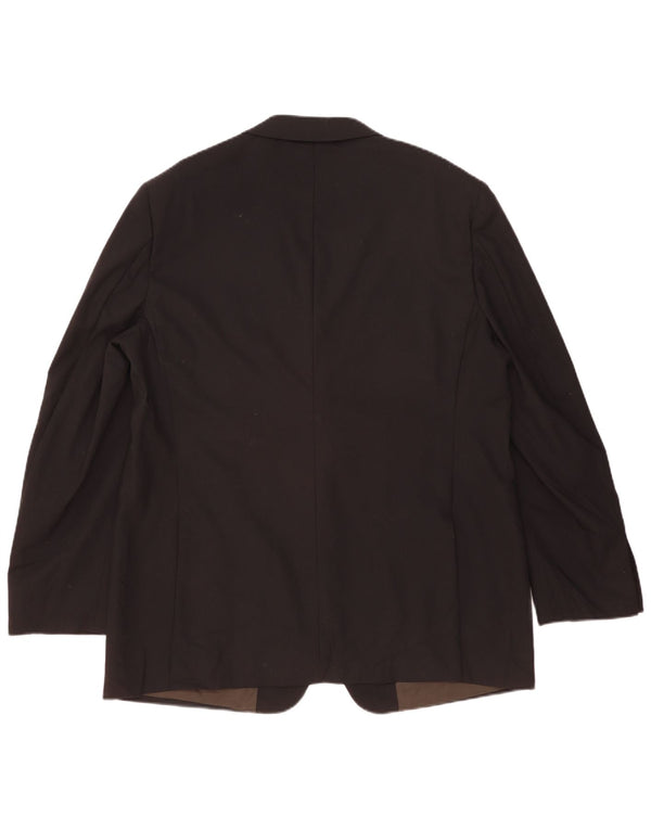 Marks & Spencer Veste blazer à 2 boutons pour homme UK 46 XL Laine noire