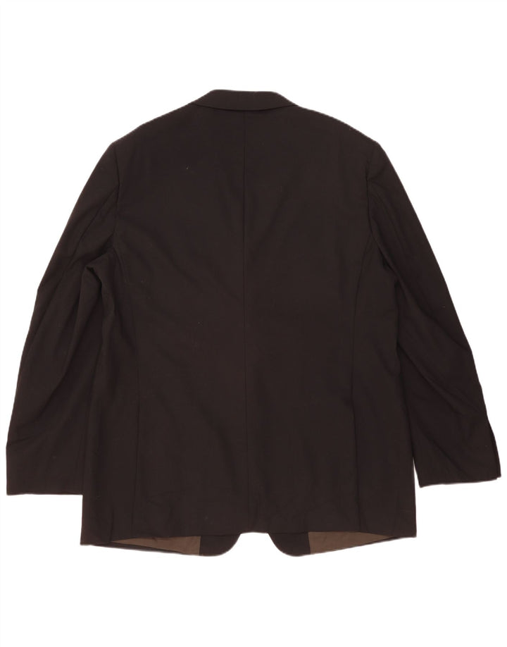 Marks & Spencer Veste blazer à 2 boutons pour homme UK 46 XL Laine noire