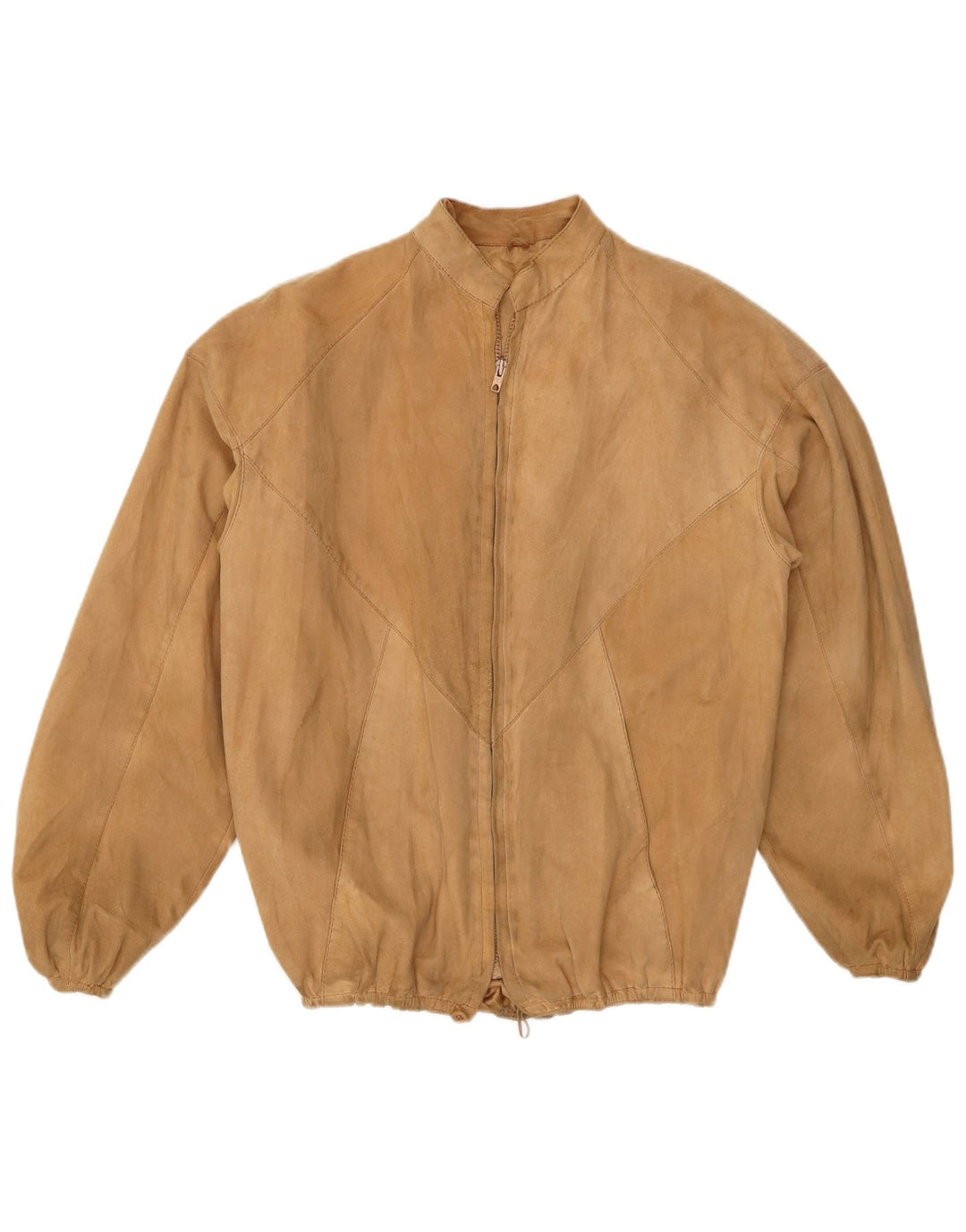 VINTAGE Veste bomber en daim pour homme UK 38 Beige moyen