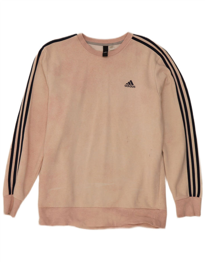 Adidas Sweat-shirt graphique coupe régulière pour homme, grand rose
