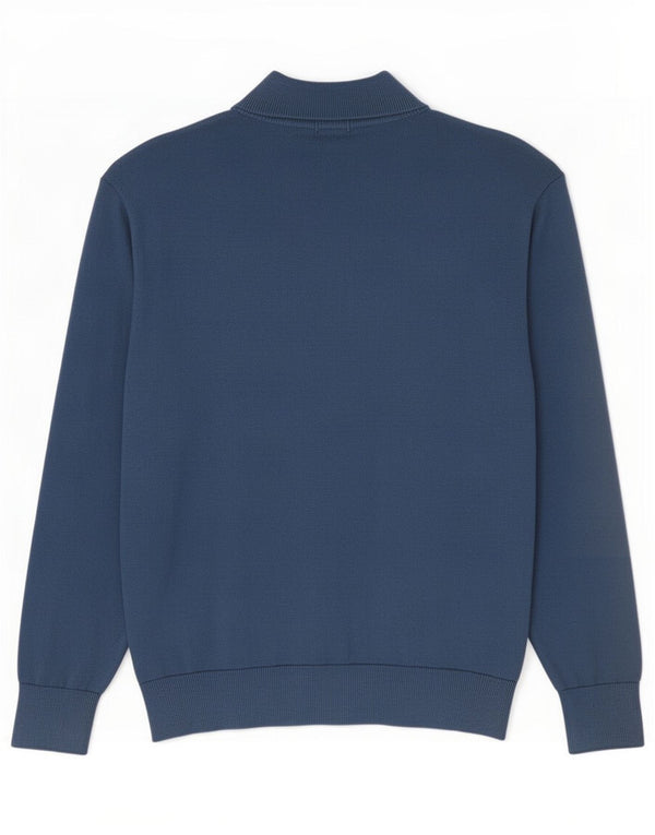 Timberland Pull col zippé homme XL bleu coton