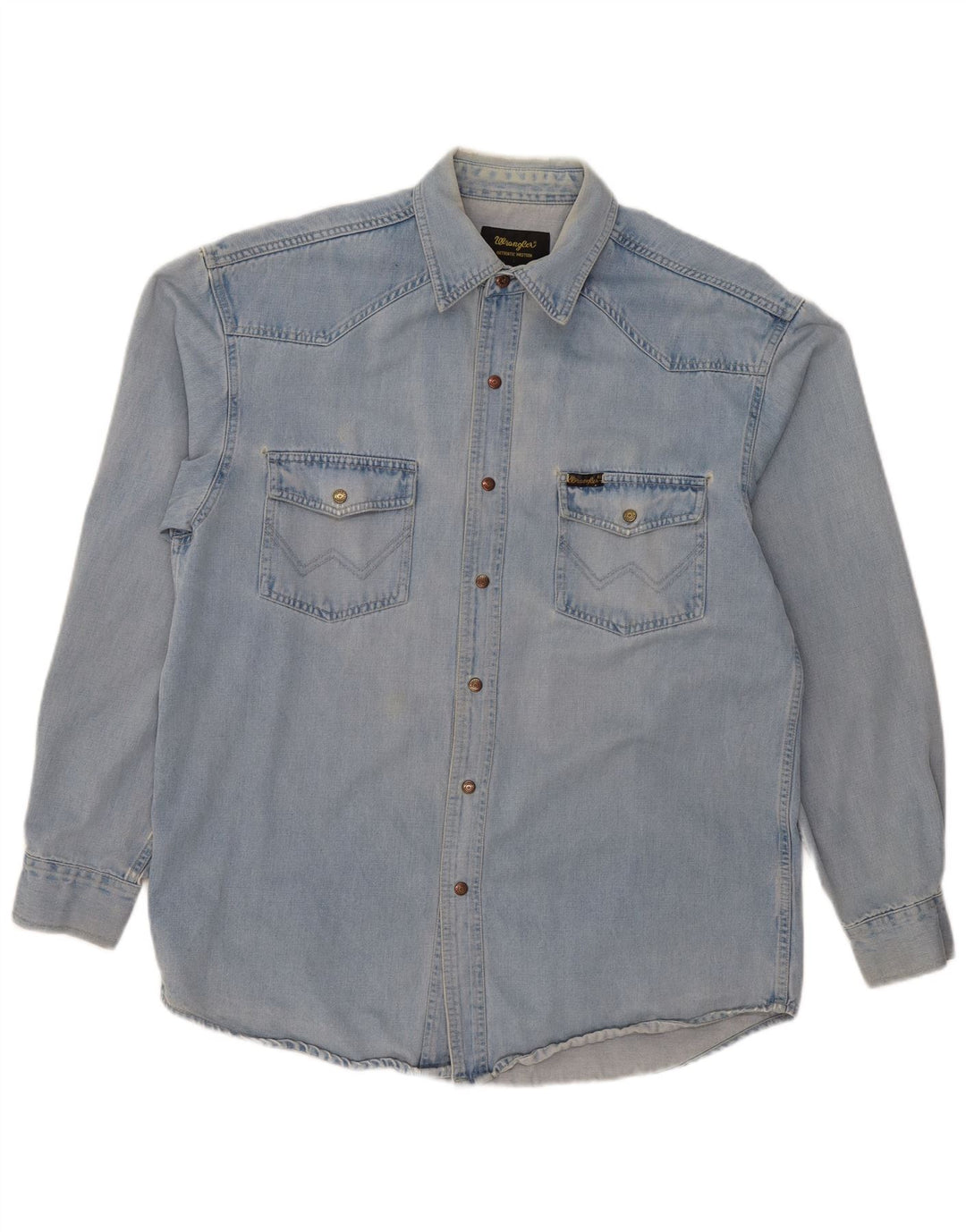 WRANGLER Chemise en Jean Homme Grand Bleu