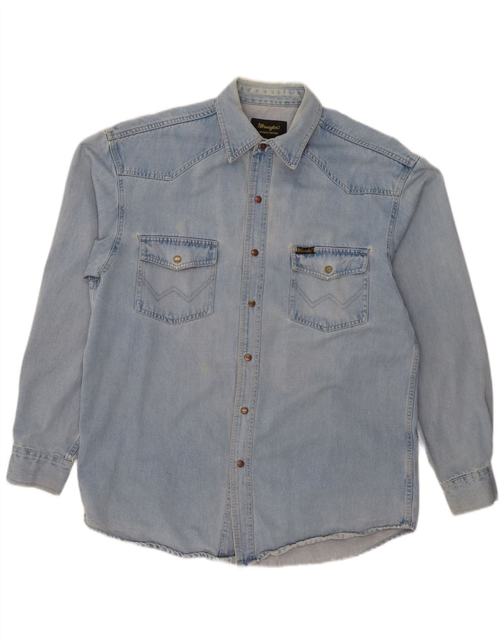 WRANGLER Chemise en Jean Homme Grand Bleu