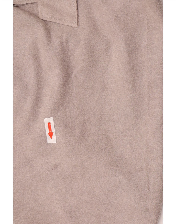 Esprit Trench-coat en faux suède pour femme UK 14 Gris moyen Polyester
