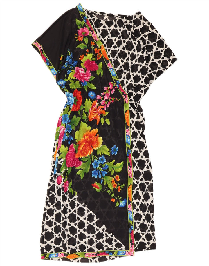 robe fourreau femme vintage UK 14 Medium Multicolore Floral