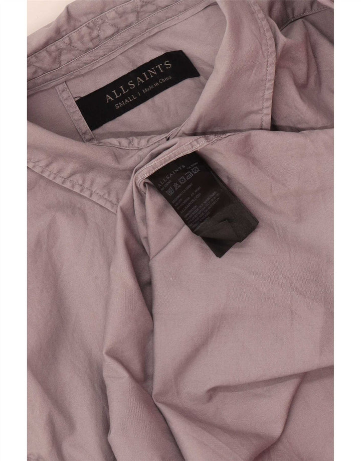All Saints Chemise Homme Petit Gris Coton