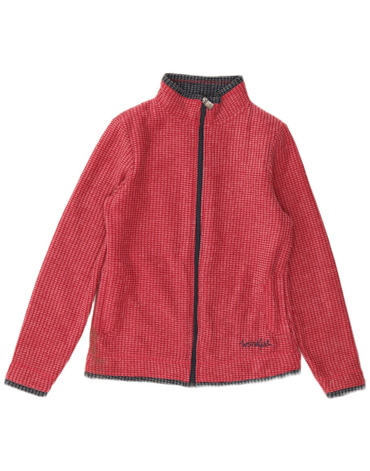 Weird Fish Veste de survêtement surdimensionnée pour femme UK 10 Petit Rouge Polyester