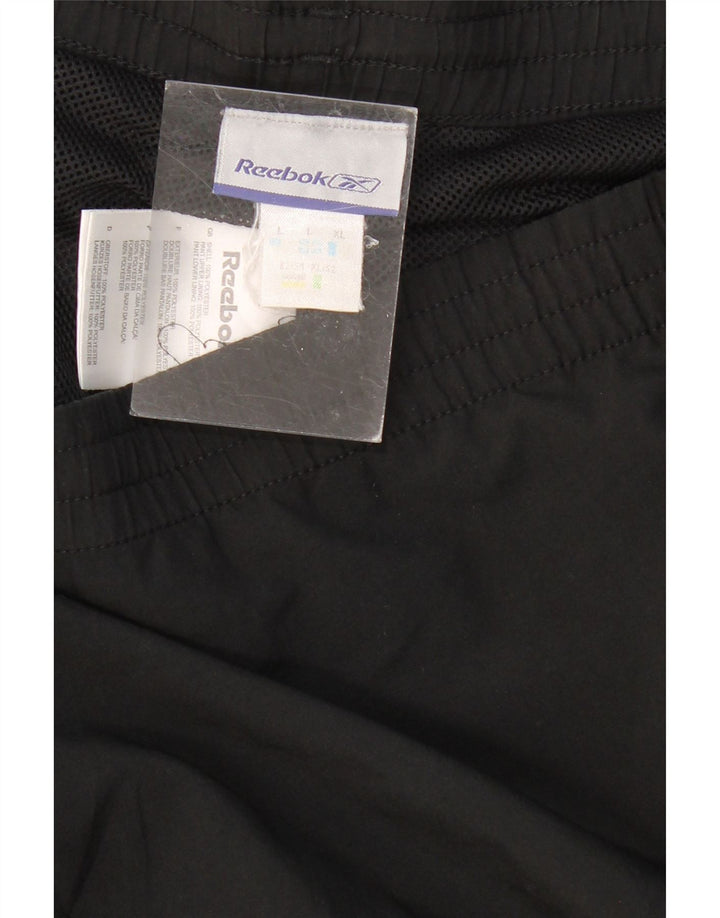 REEBOK Pantalon de Survêtement Homme Large Noir Polyester