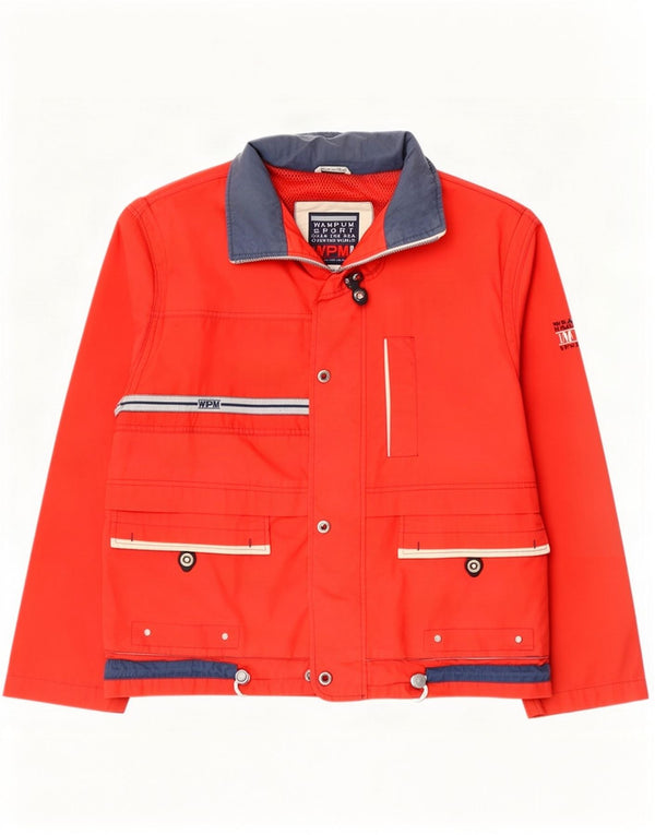 Wampum Veste utilitaire à capuche pour homme UK 42 XL Nylon rouge