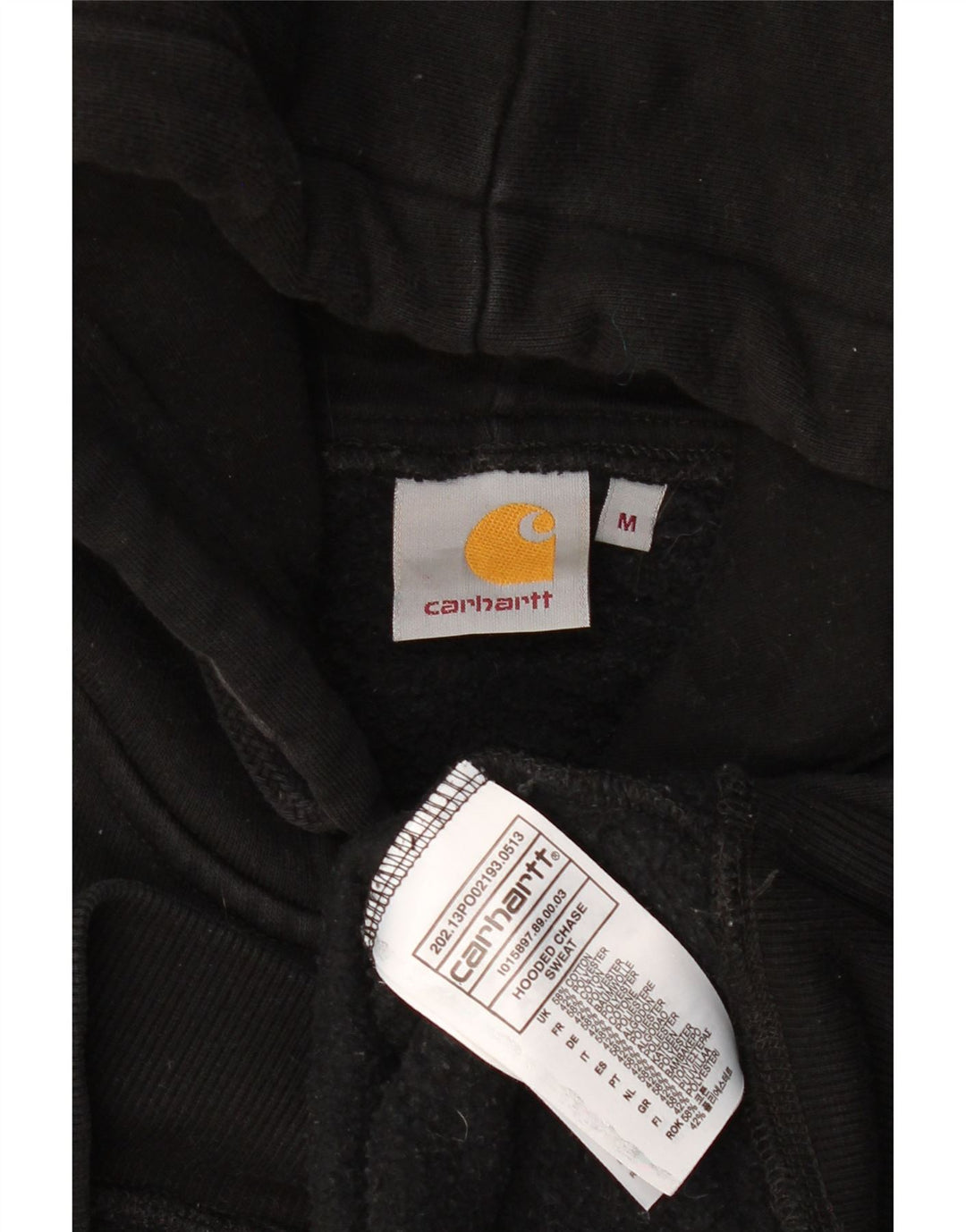 Carhartt Pull à capuche pour homme en coton noir moyen