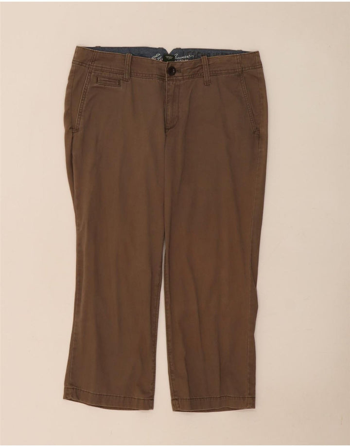 Eddie Bauer Pantalon Capri Femme US 8 Medium W34 L23 Coton Beige