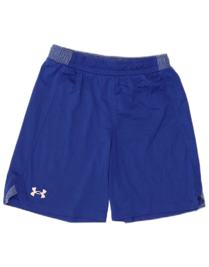 Under Armour Short de Sport Garçon 9-10 Ans Bleu Moyen
