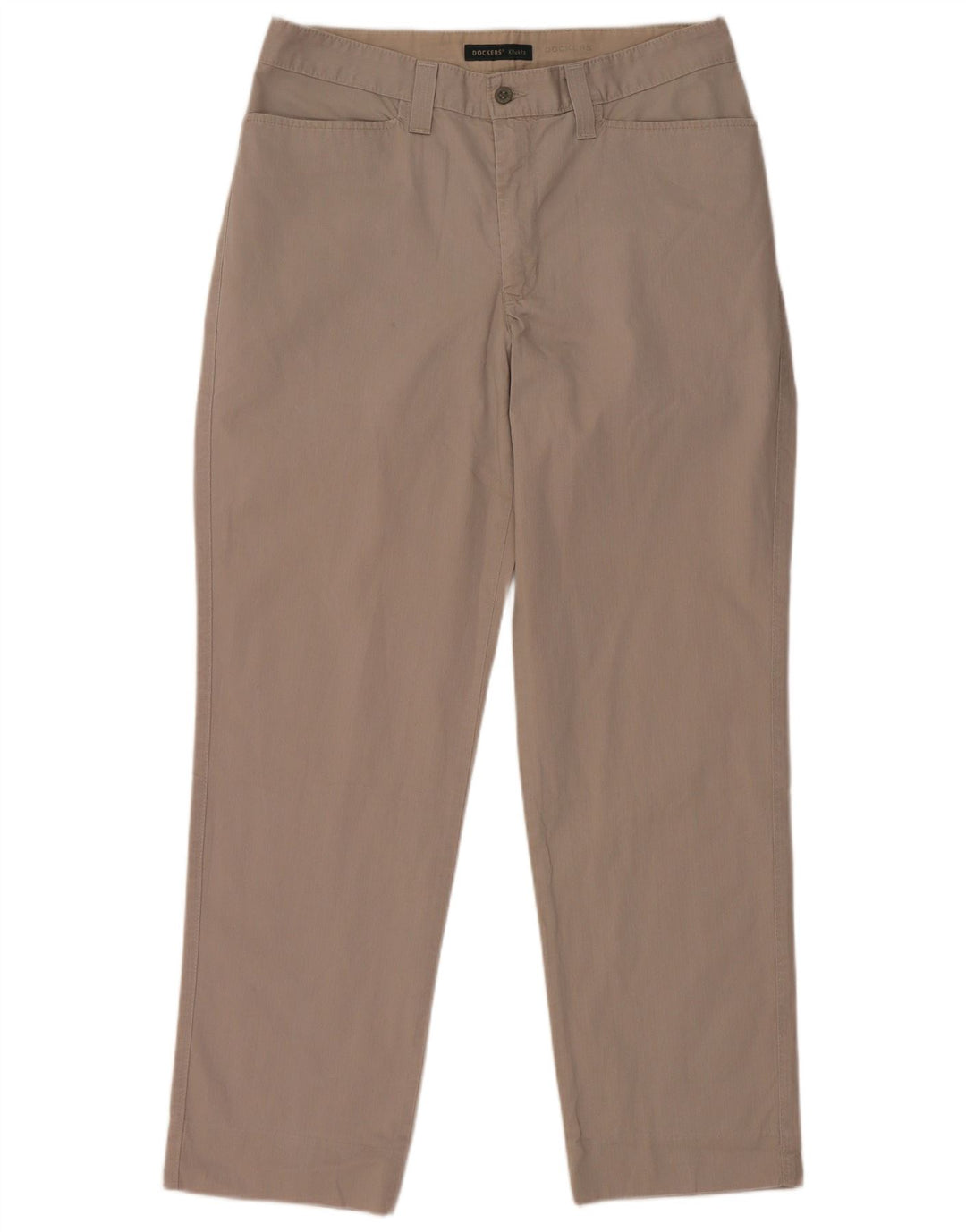 Dockers Pantalon Chino Khakis Regular Fit Homme W34 L29 Gris Coton