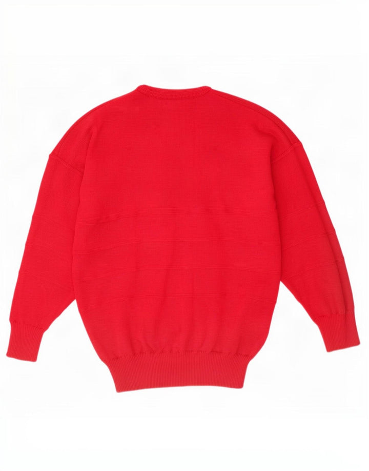 Green Lamb Pull à col rond pour homme Rouge Taille L