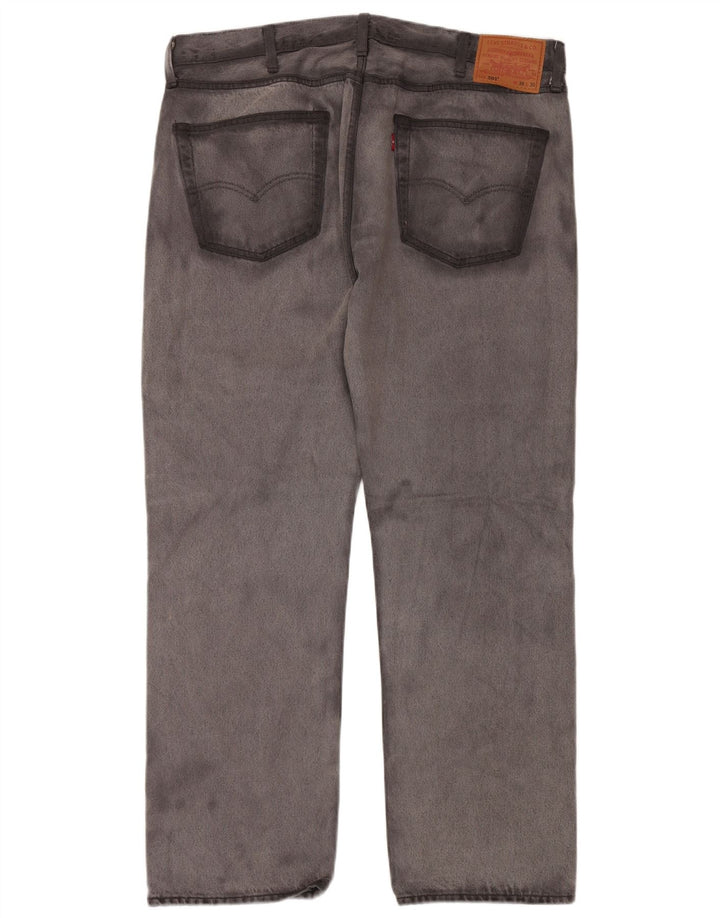 LEVI'S Jean Droit 501 Homme W38 L30 Gris Coton