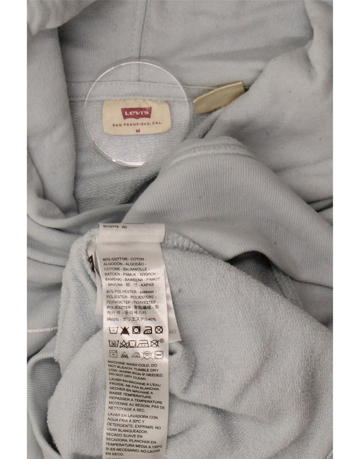 Levi's Pull à Capuche Graphique Femme UK 14 Bleu Moyen Coton