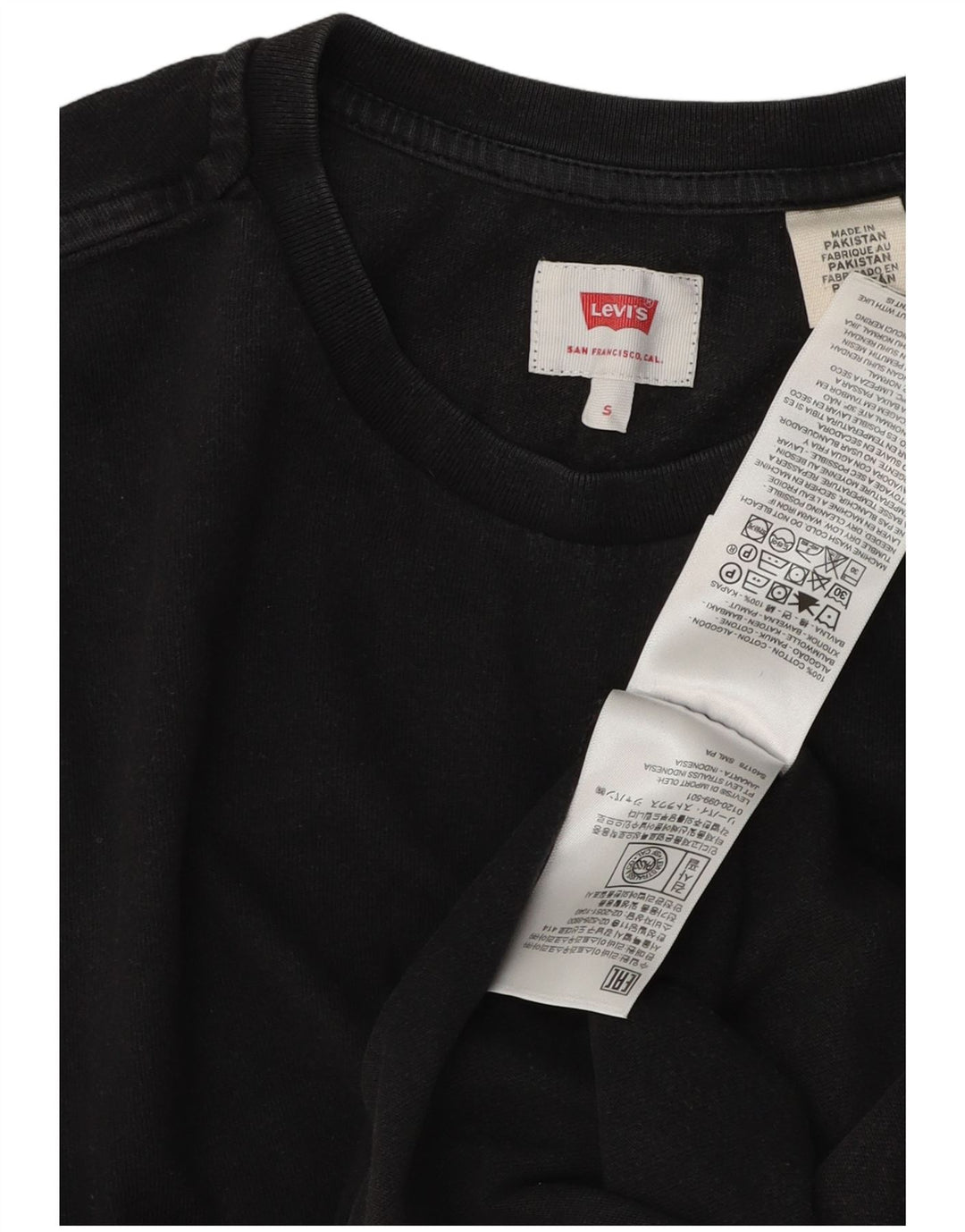 Levi's T-Shirt Homme Noir Petit Coton
