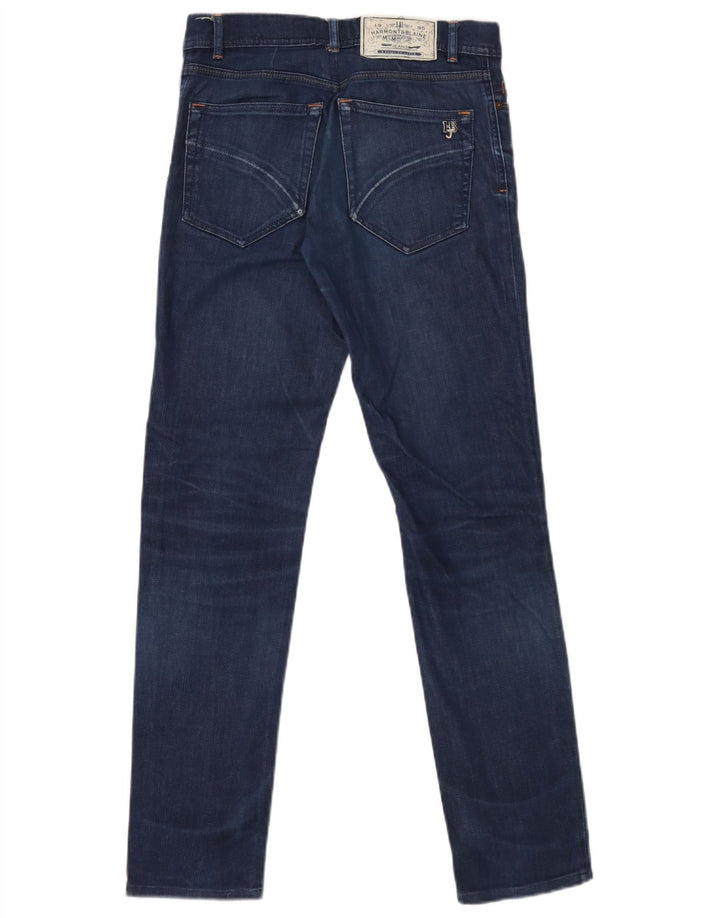 Harmont & Blaine Jeans Slim pour Hommes W34 L32 Bleu Coton