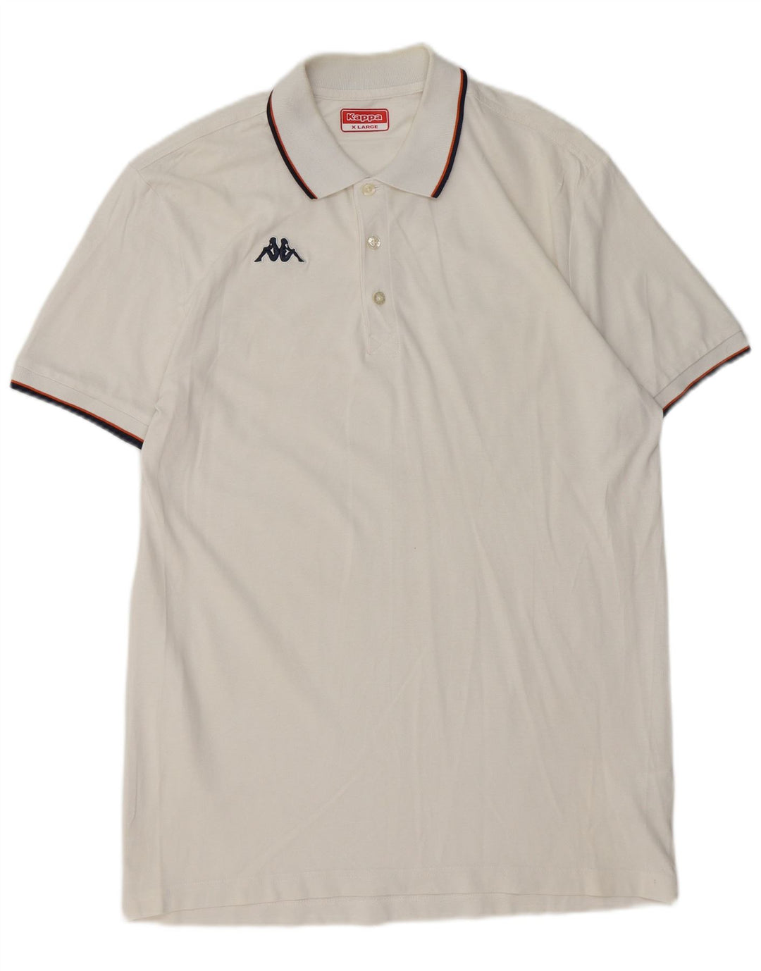 Kappa Polo Homme XL Blanc Coton