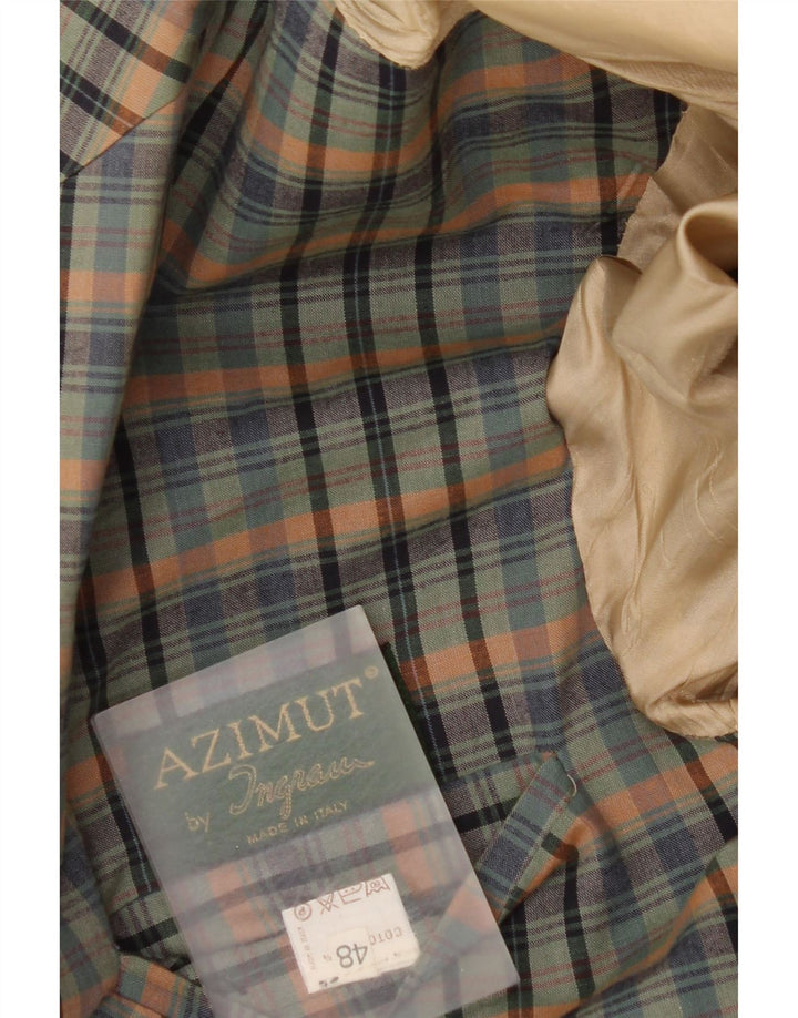 Ingram Femme Azimut 2 Bouton Blazer Veste IT 48 XL Vert à Carreaux Coton