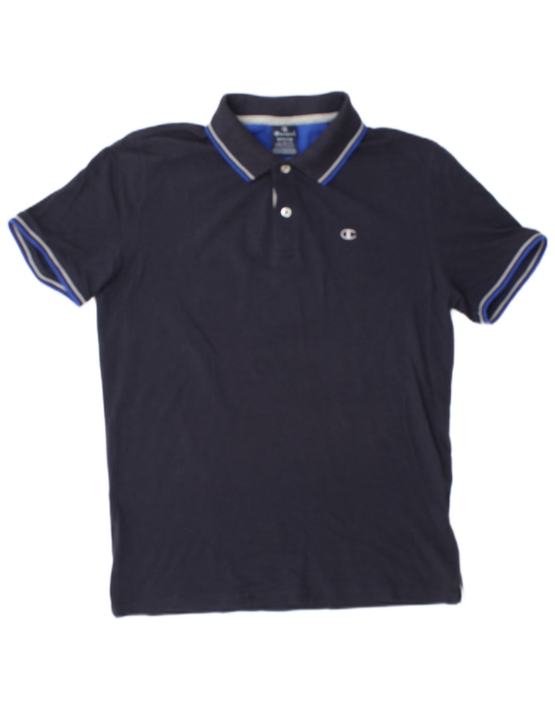 Champion Polo Homme Bleu Marine Moyen Coton