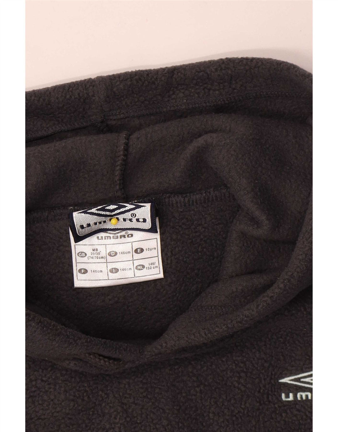 Umbro Pull Polaire à Capuche Garçon 9-10 ans Gris Polyester