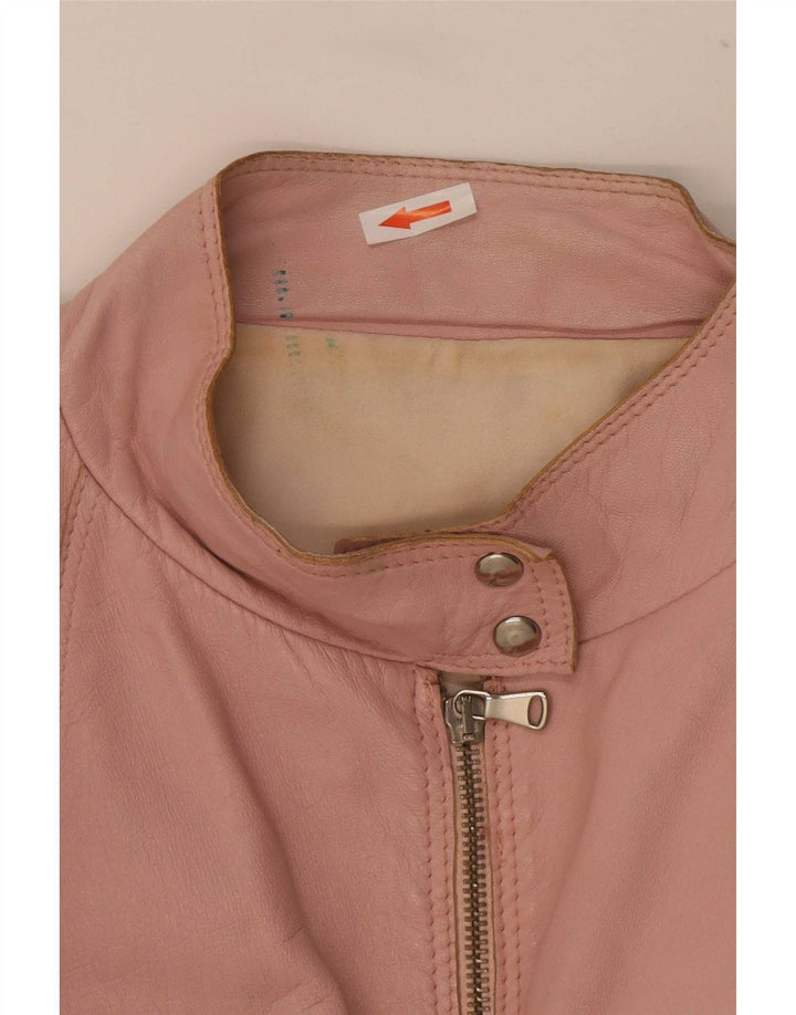 Wanted Veste de course en cuir pour femme IT 48 XL Rose