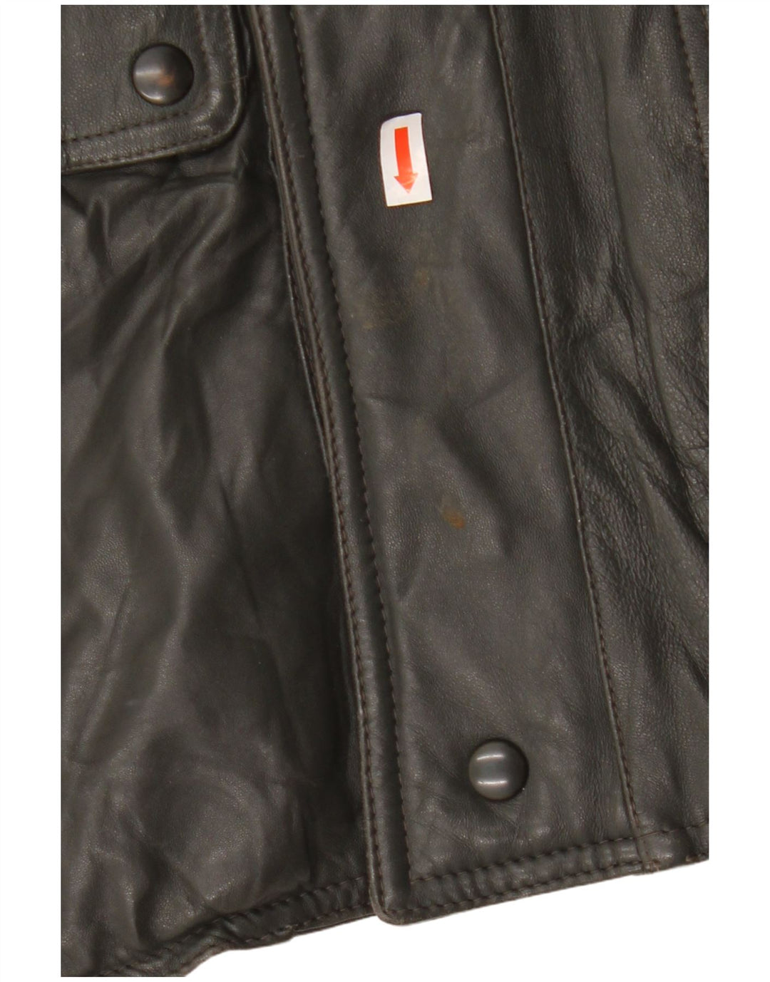 veste en cuir militaire vintage pour homme UK 38 Gris moyen