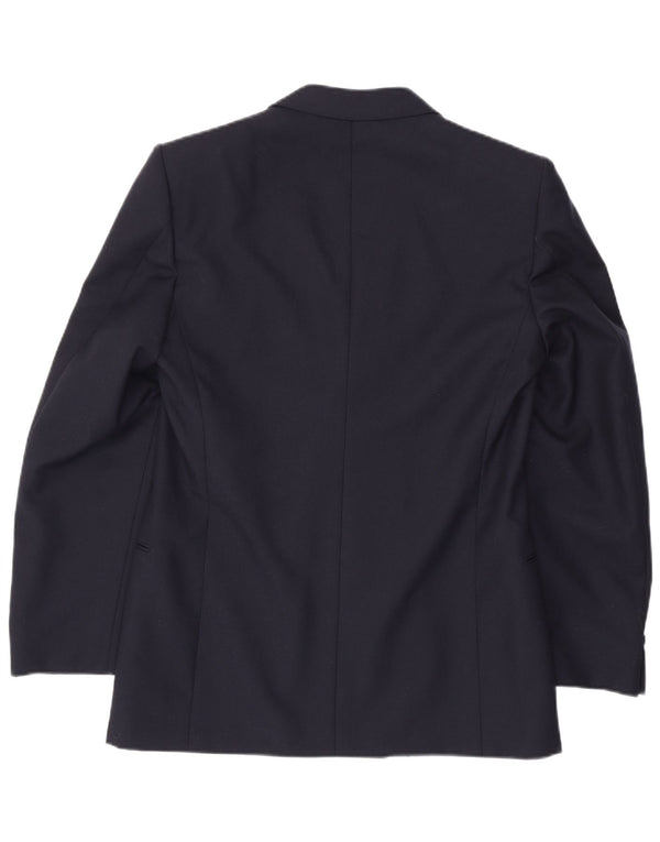 FACIS Veste Blazer Croisée Homme IT 52 XL Bleu Marine Laine Vierge