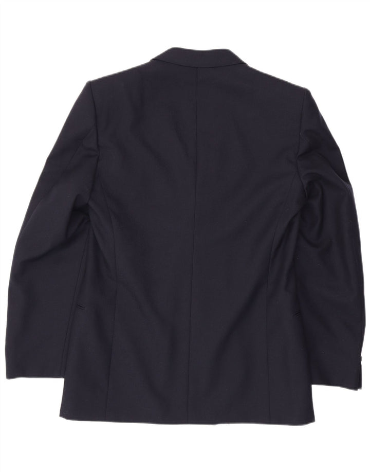 FACIS Veste Blazer Croisée Homme IT 52 XL Bleu Marine Laine Vierge