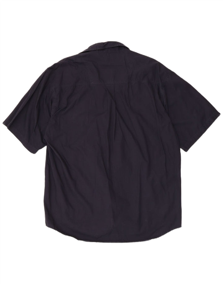 Lerros Chemise à Manches Courtes Homme XL Bleu Marine Coton