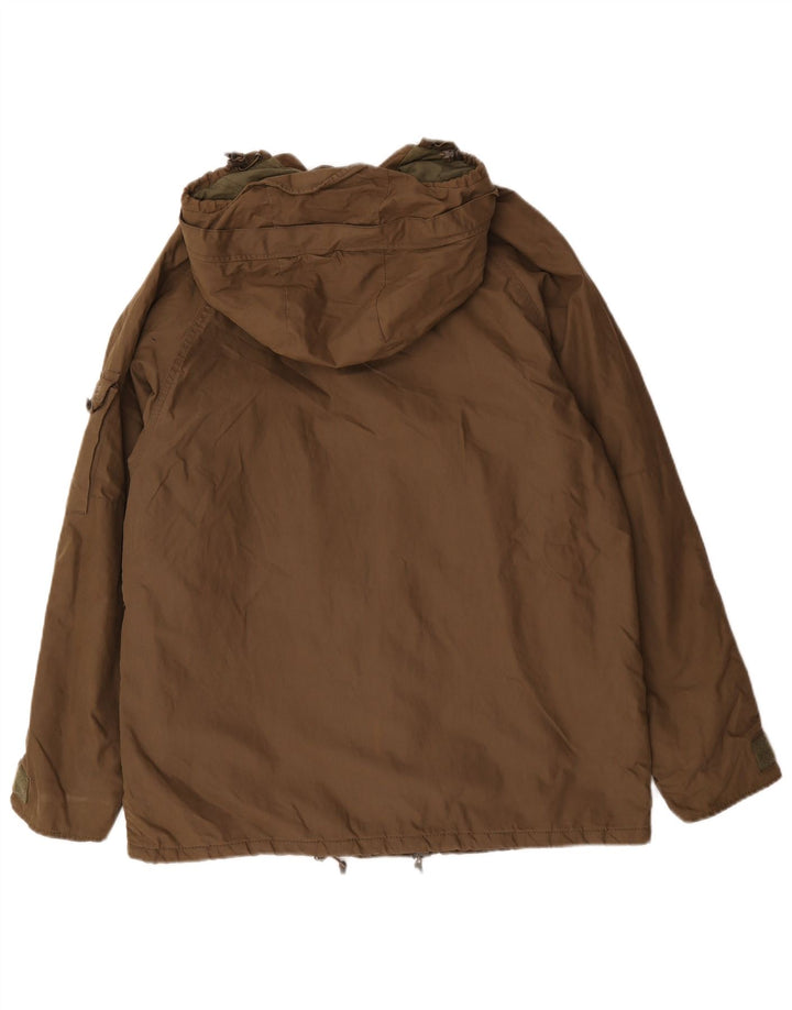 French Connection Veste coupe-vent à capuche pour homme UK 38 Marron moyen