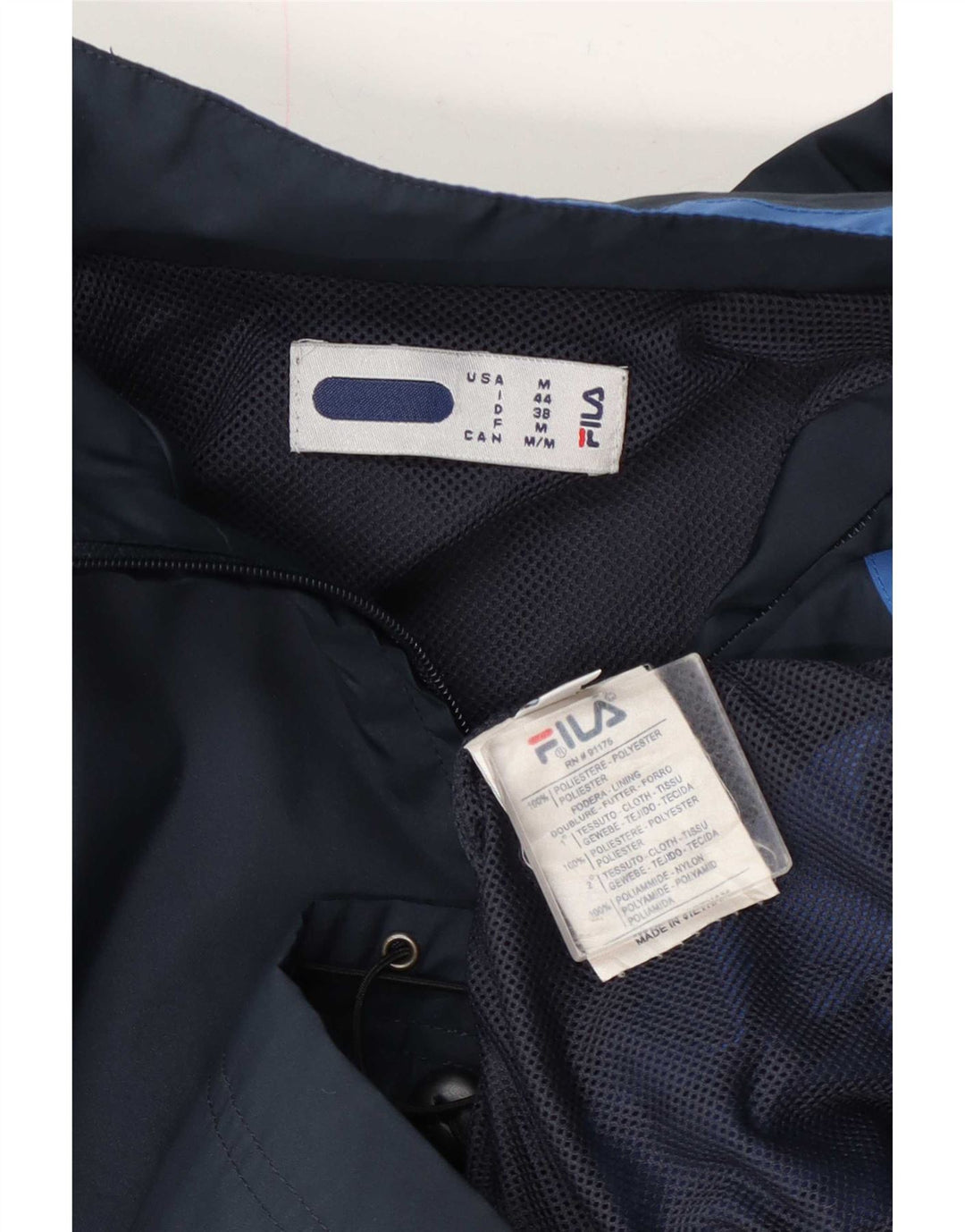Fila Veste de survêtement pour femme IT 44 Bleu marine moyen Colourblock
