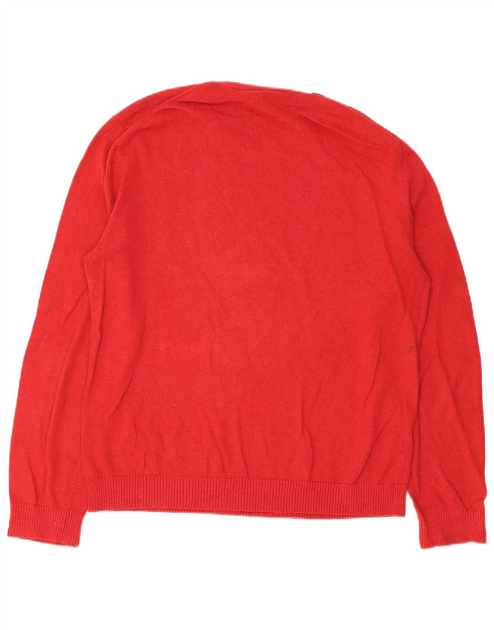 Gap Pull à col rond pour homme en coton rouge Large