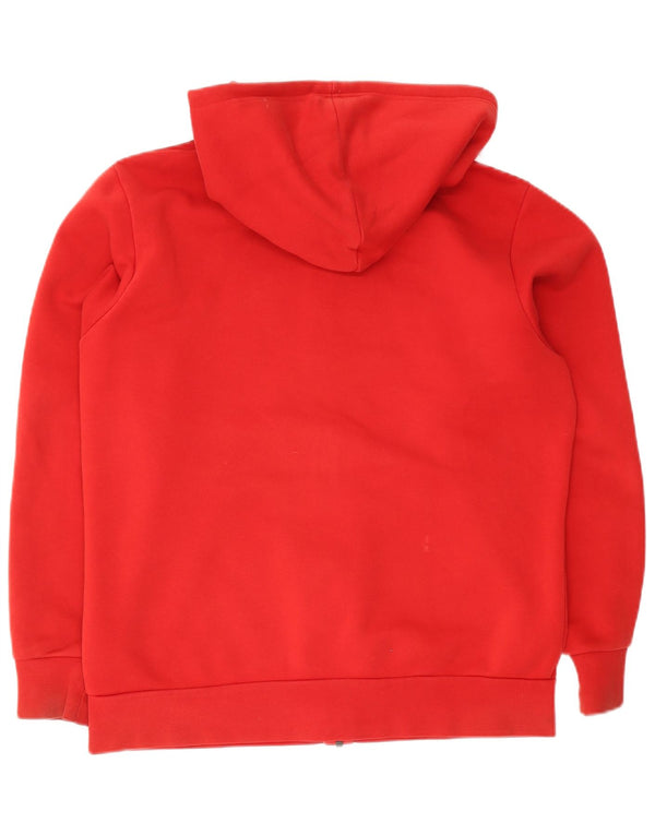 Adidas Pull à capuche zippé pour homme XL Rouge Coton