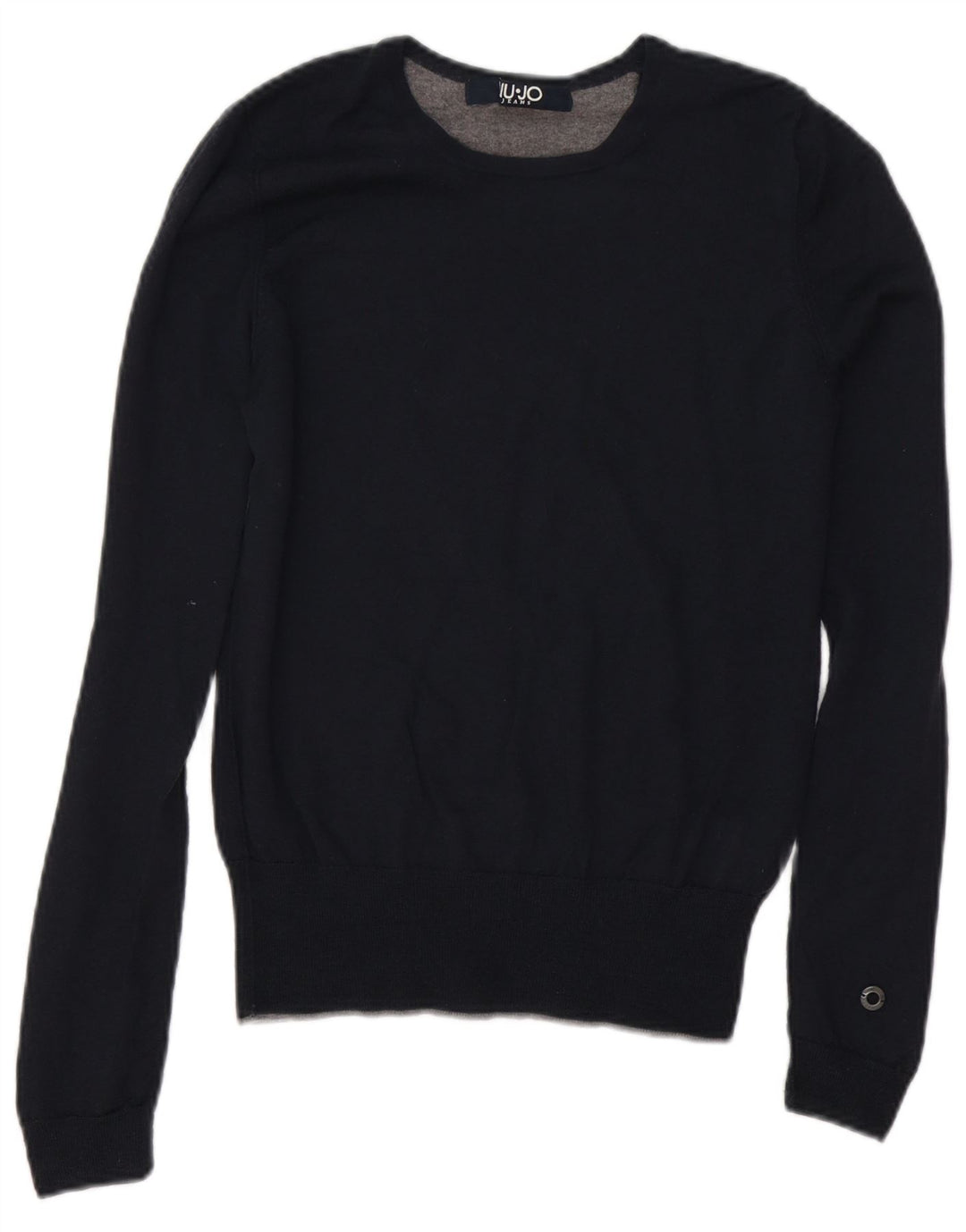 Liu Jo Pull à col rond pour homme Petite laine bleu marine