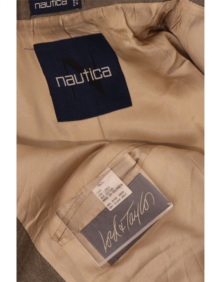 NAUTICA Veste blazer à 3 boutons pour homme UK 46 3XL Gris Lin