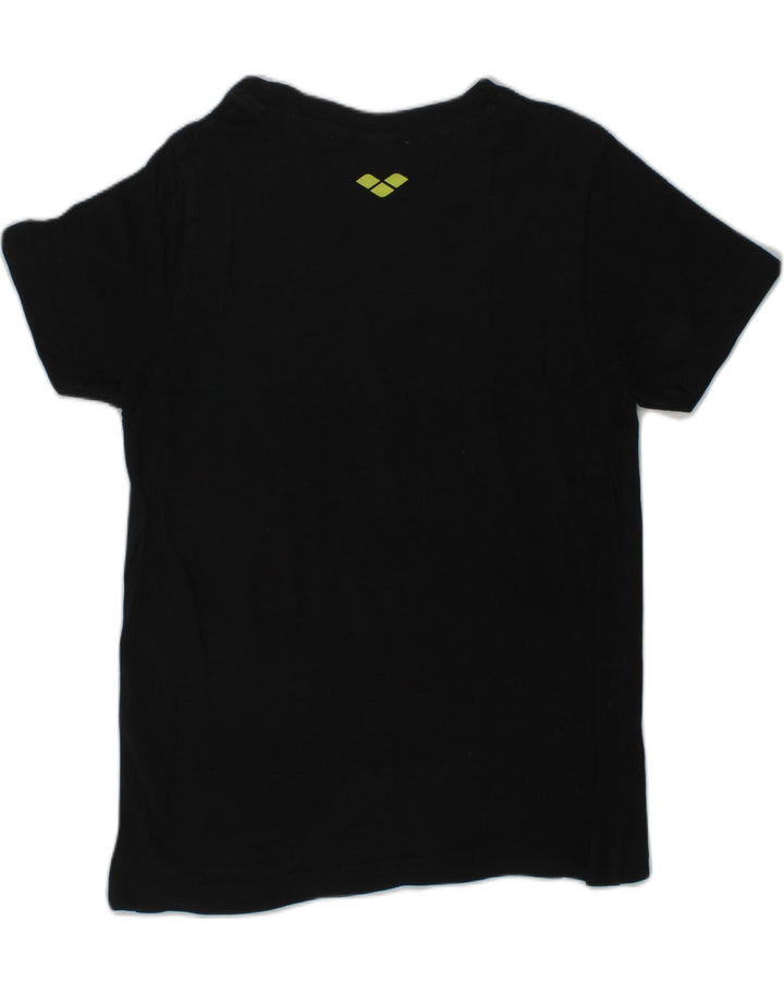 ARENA Girls Graphic T-Shirt Top 3-4 Years Black Cotton | Vintage Arena | Thrift | Second-Hand Arena | Used Clothing | Messina Hembry 