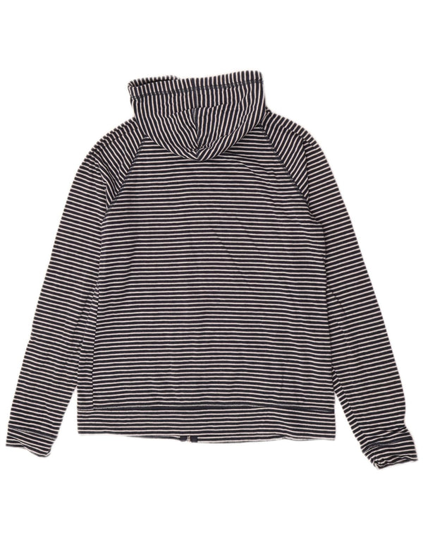 Mountain Warehouse Pull à capuche zippé pour femme UK 14 Large Bleu marine rayé