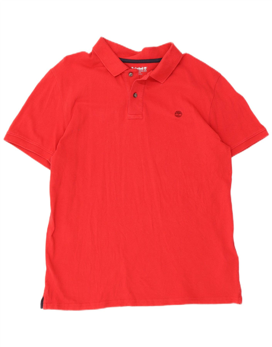 TIMBERLAND Polo Slim Fit Homme Rouge Moyen Coton